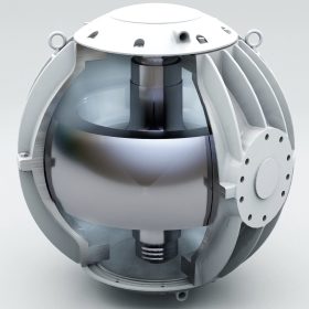 Bên trong thiết bị gyro (flywheel – bánh quay lớn) – đây chính là “trái tim” tạo lực gyroscopic.